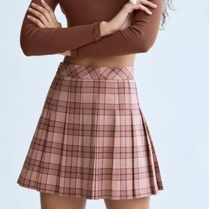 Sunday best Olive Micro Pleated Skirt aritzia